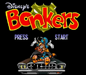 Bonkers (USA) screen shot title